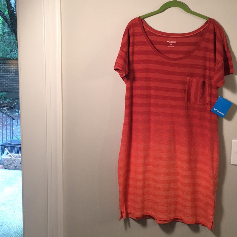 Columbia Ladies T shirt dress NWT Sz L